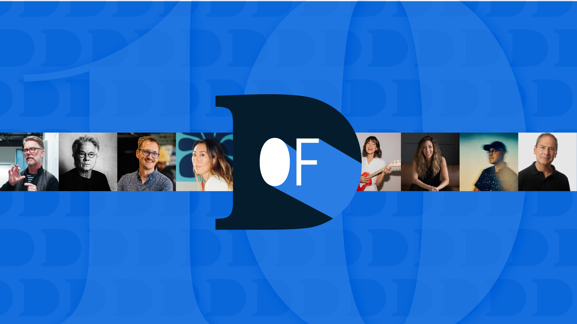 Design Of logo and cover art with a large 10 in the background