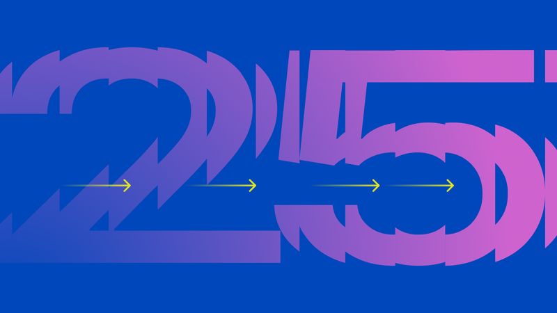 Fractured 25 with arrows moving forward