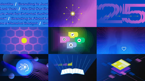 Grid of Rule29 blog post art images