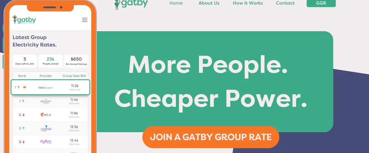 Group Power = Lower Power Bills: Gatby’s Newest Feature