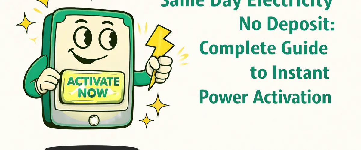 Same Day Electricity No Deposit: Complete Guide to Instant Power Activation
