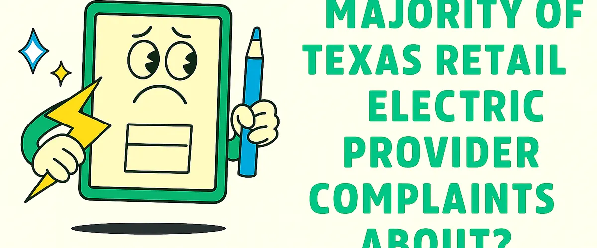 What Are Majority of Texas Retail Electric Provider Complaints About?