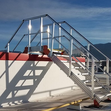 Benefits of Crossover Stair Systems For Rooftop Work