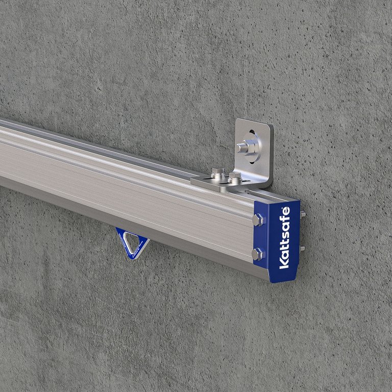 Rigid 130 rail – side/floor mount – 100mm | Kattsafe
