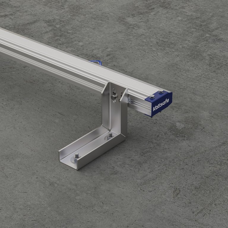 Rigid 130 rail – side/floor mount – 200mm | Kattsafe