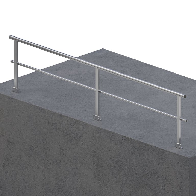 Guardrail, baseplate - top mount | Kattsafe