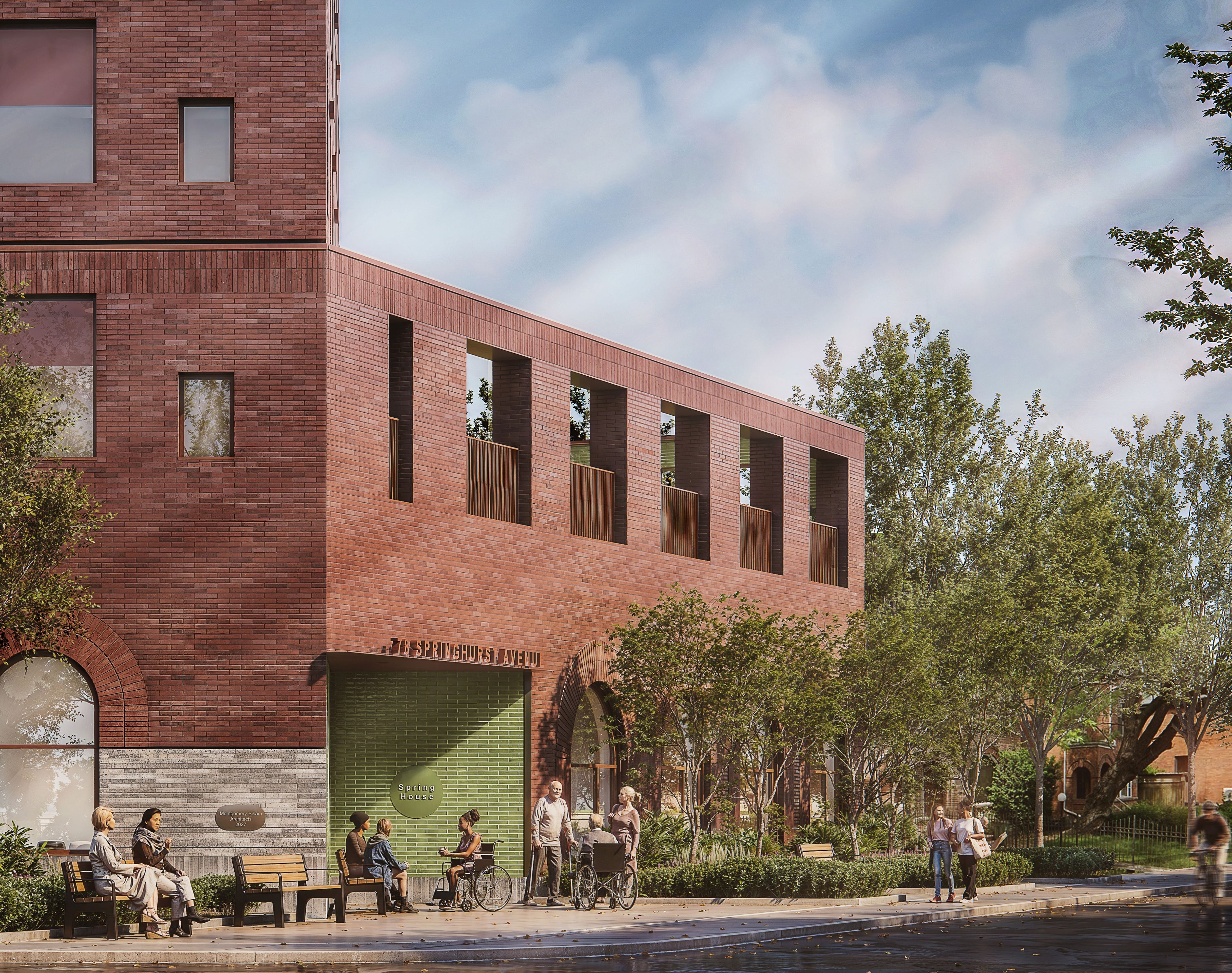 architectural rendering of Spring house