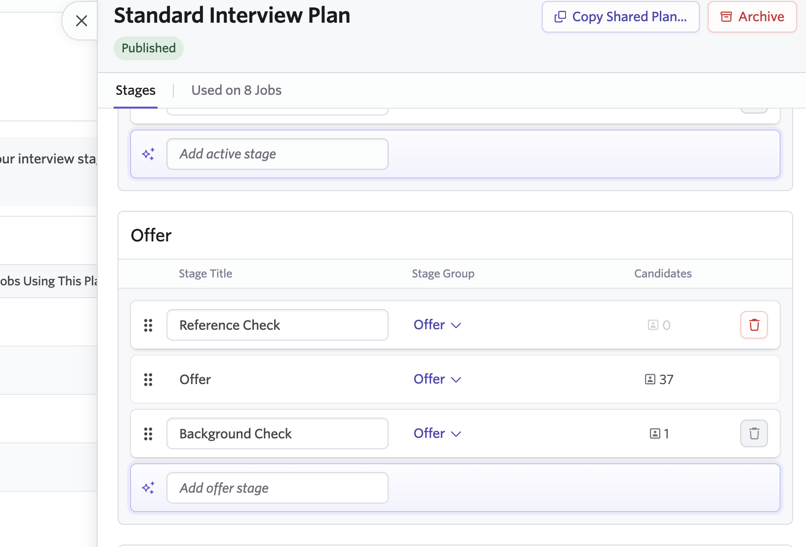 Track your full offer process with Multiple Offer Stages | Ashby