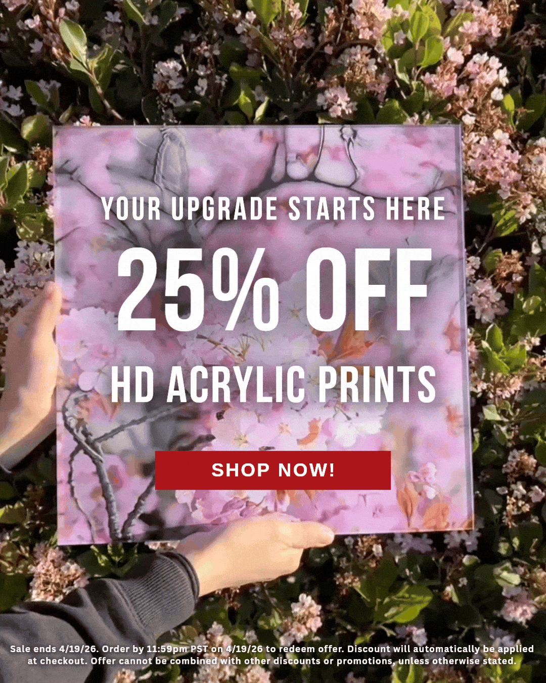 25% Off Acrylic Sale