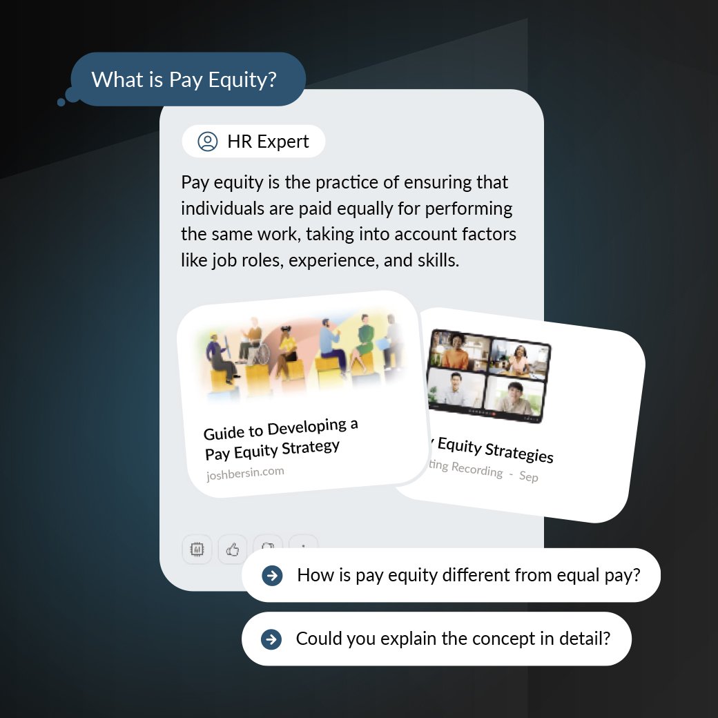graphic showing chat like interface