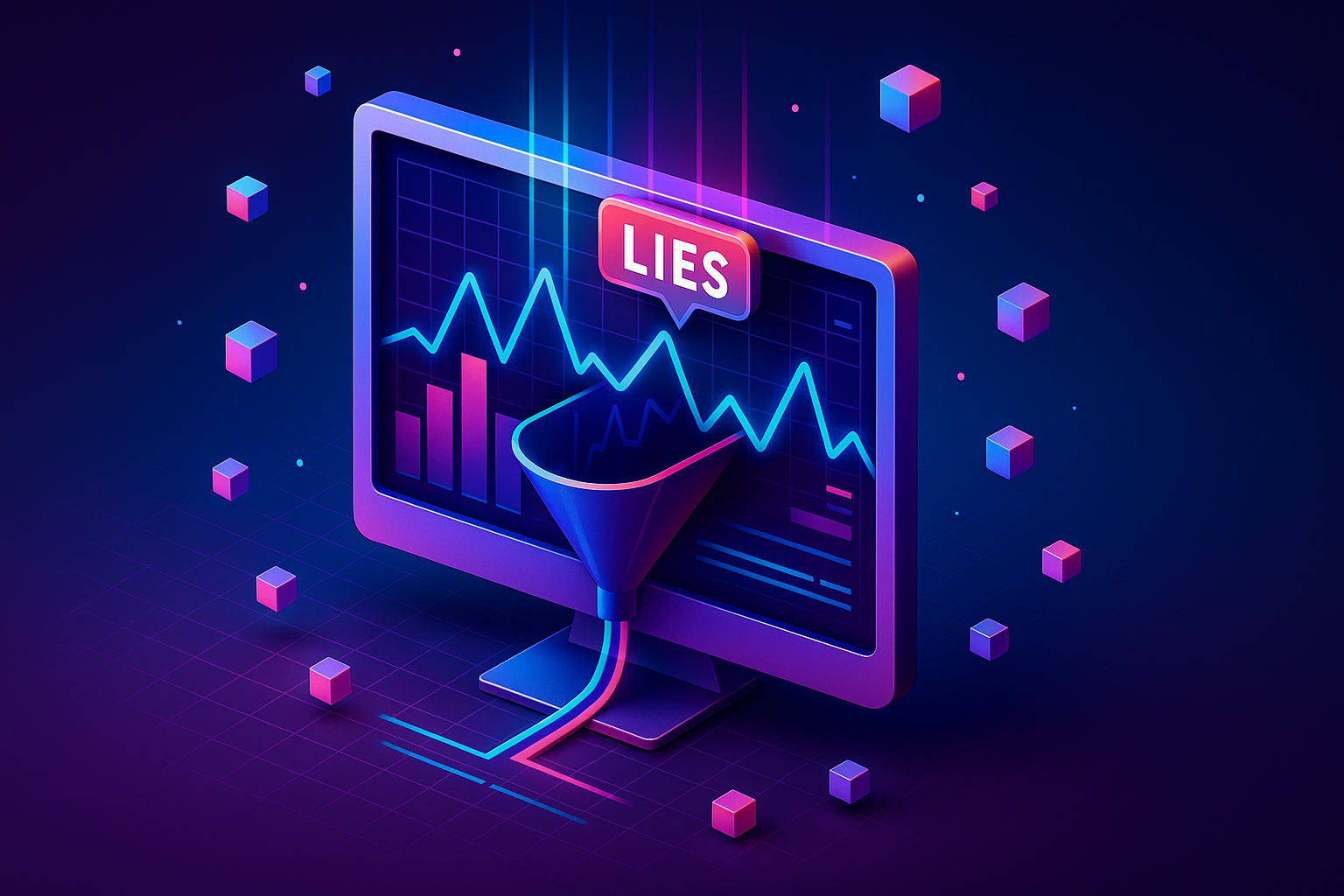 A CRM dashboard showing lies from poorly kept data