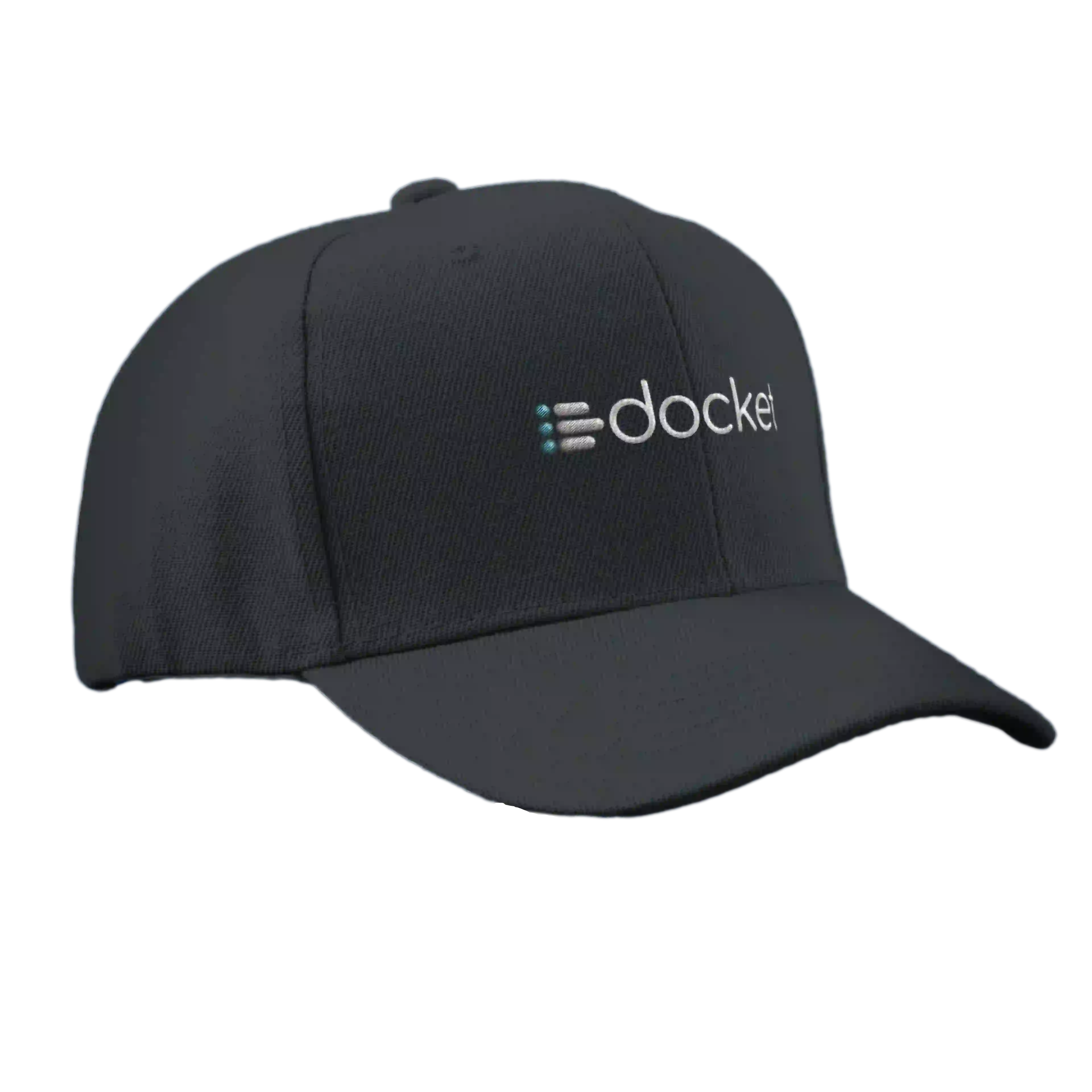 Docket logo on a hat