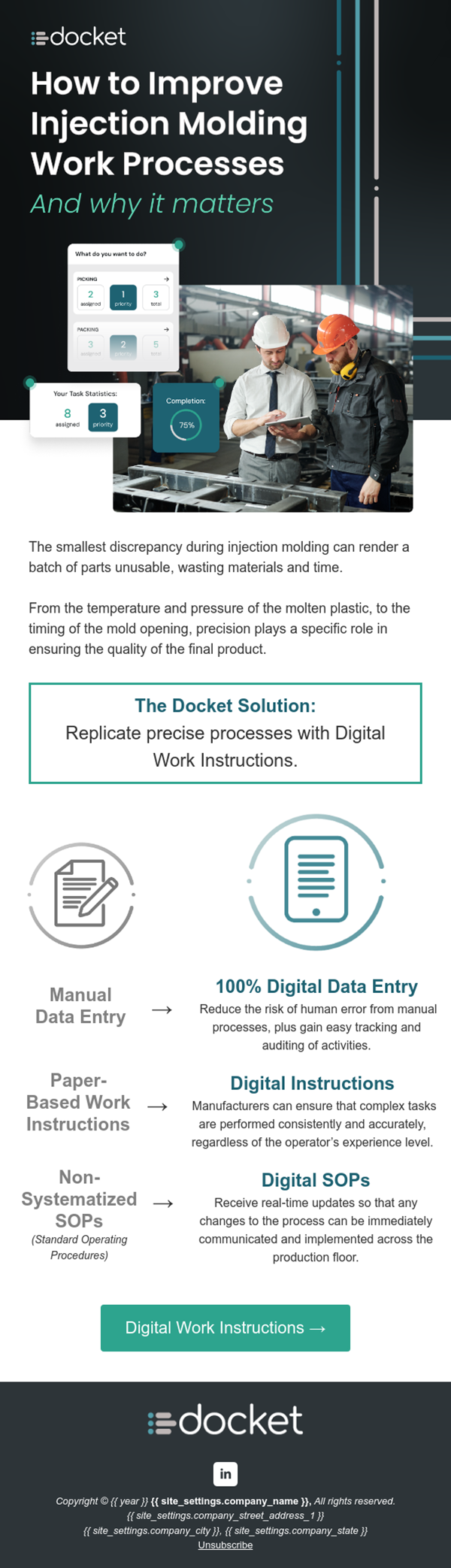 Docket Email Mockup