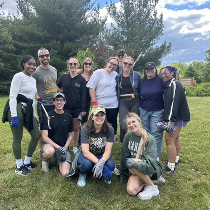 VividFront team at metropark clean up event