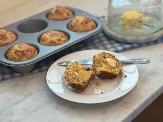 Bacon Egg Corn Muffins