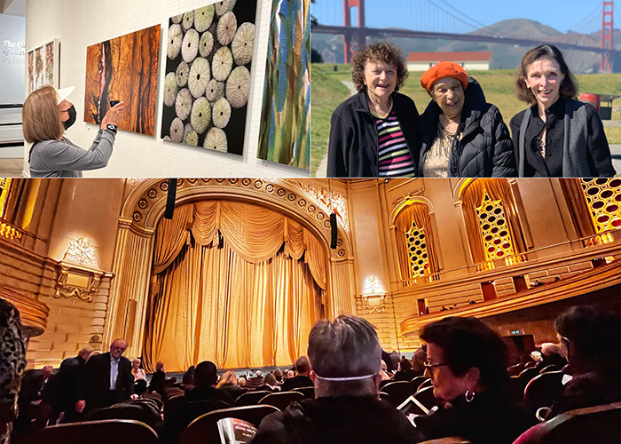 Coterie residents on outings to art museum, Golden Gate Bridge Park and the opear house