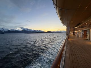 wonder Alaska evening on deck 4