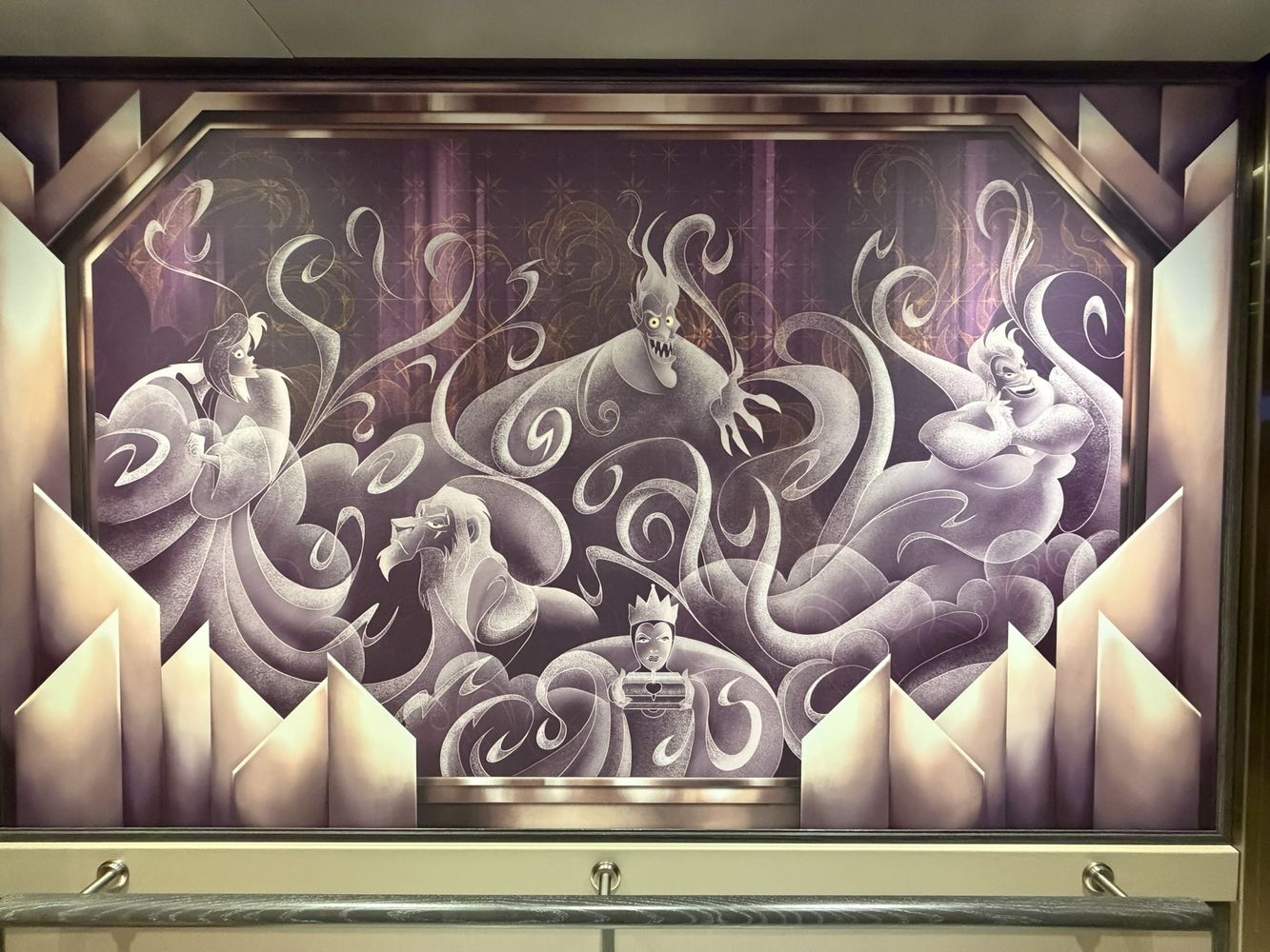 Disney Cruise Destiny Elevator Wall Villains 2