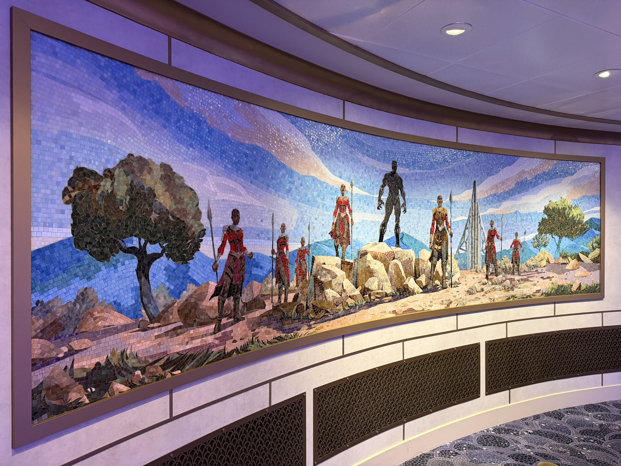 Disney Cruise Destiny Black Panther Mosaic Art