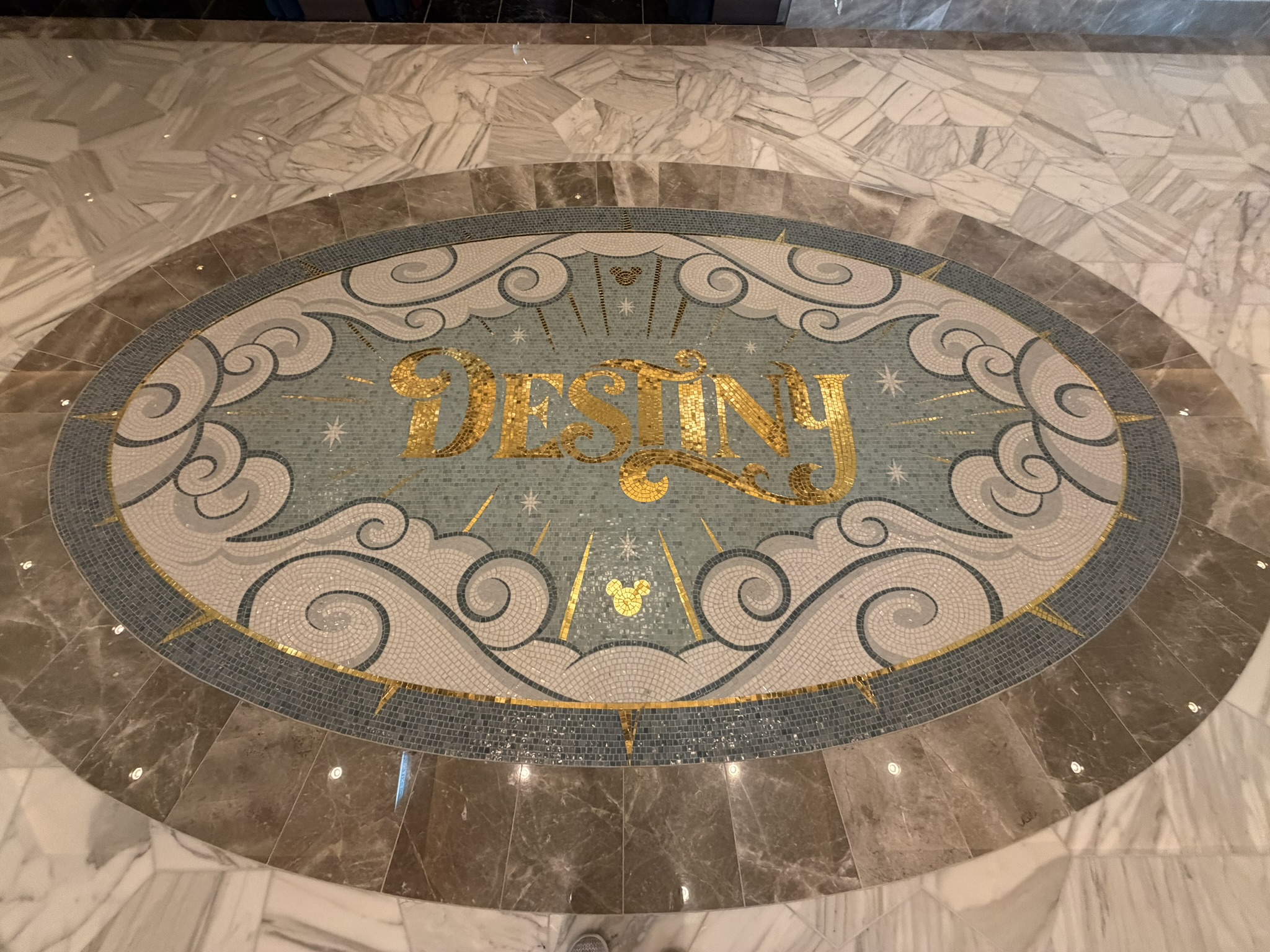 Disney Cruise Destiny Floor Mosaic Art