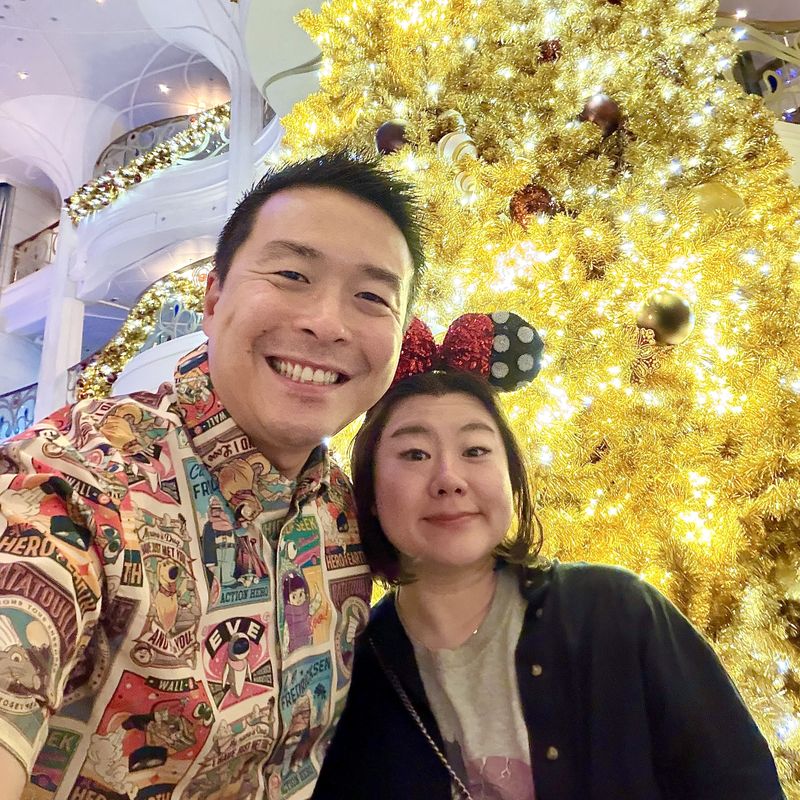 Chin and Sugiura photo on disney wish