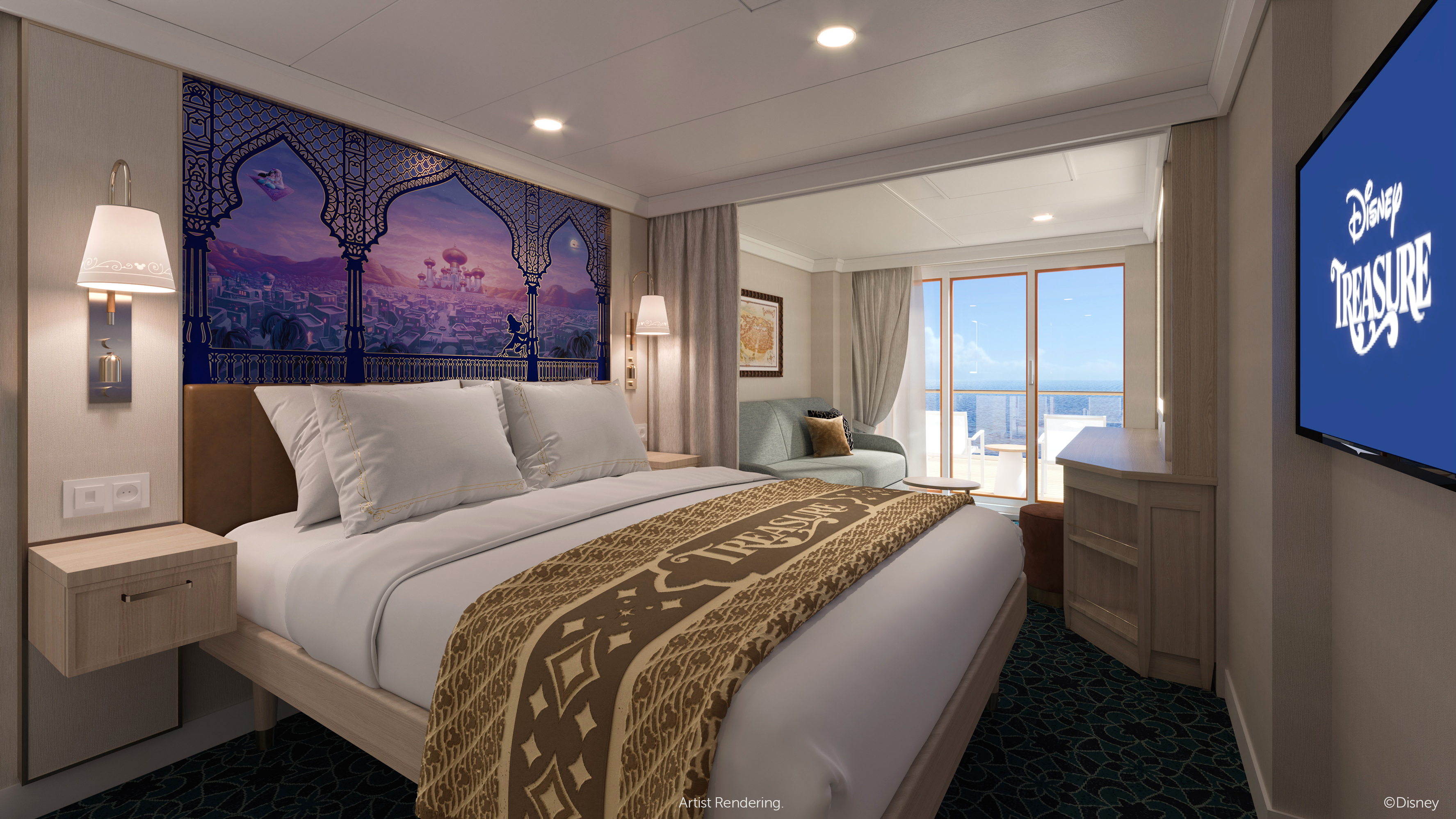 Disney Treasure Verandah Stateroom