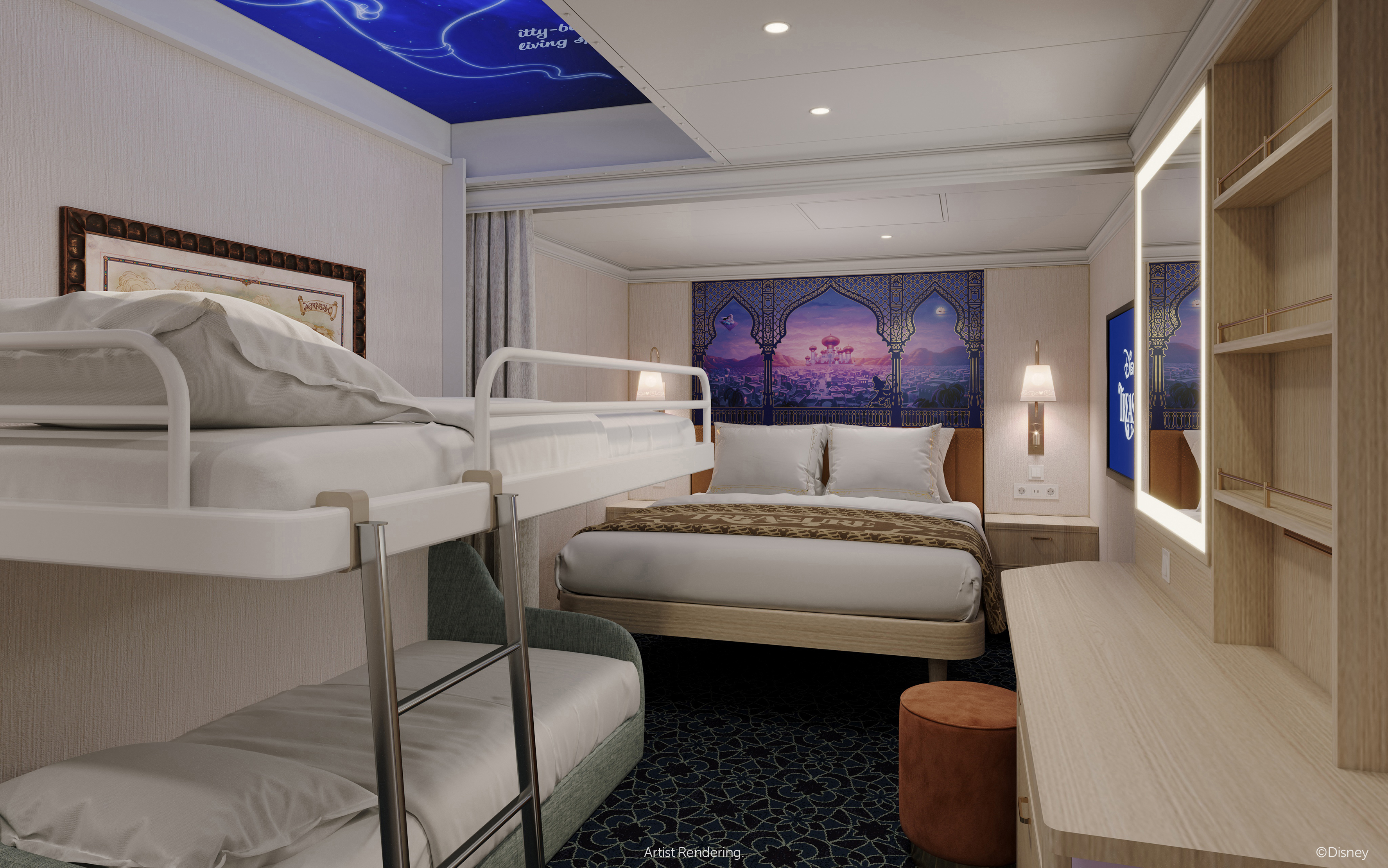 Disney Treasure Inside Stateroom