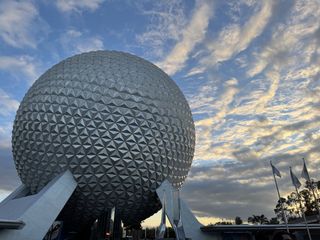 Epcot Spaceship Earth Evening