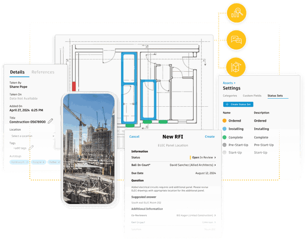 project management screens