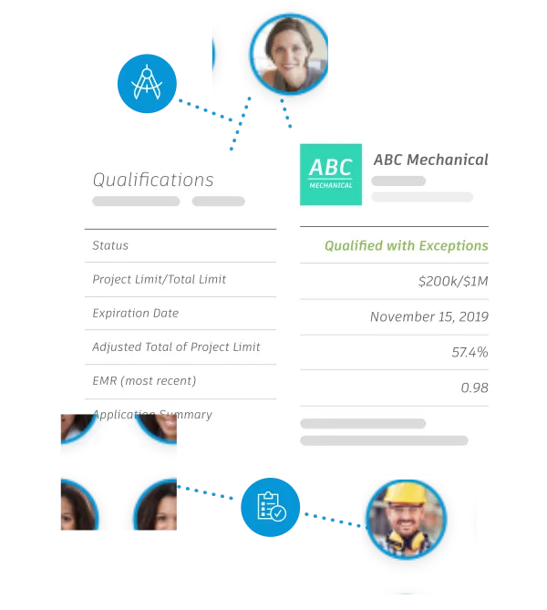 Using risk data seen in BuildingConnected to educate your bid leveling and estimating process before awarding subcontractors.