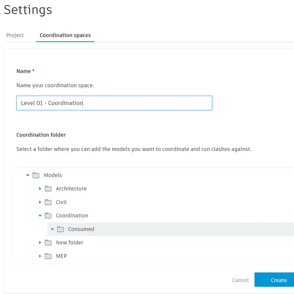 Screenshot of Aggregated Federated Models in Construction software.