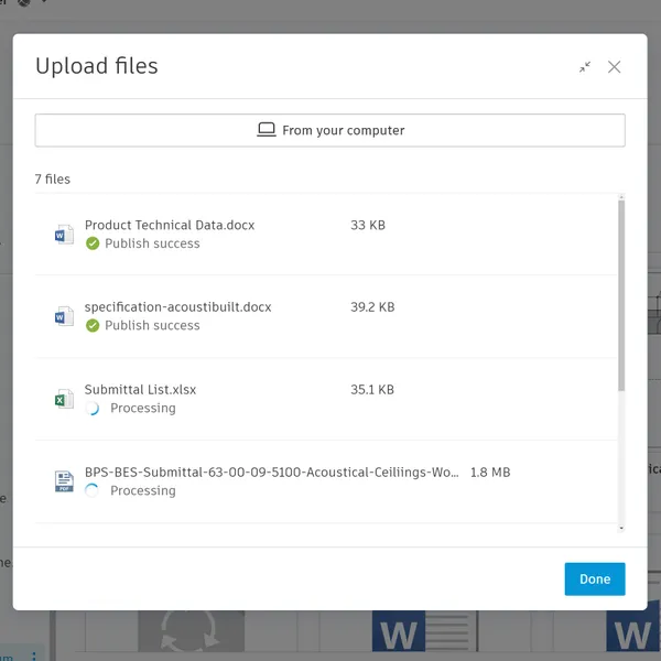 Document Management for Construction Integrate with other system files.