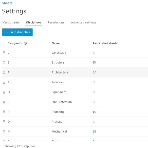 Construction Drawings Software Settings.