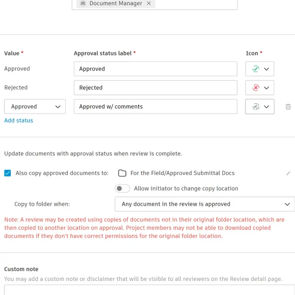 Construction Approval Software