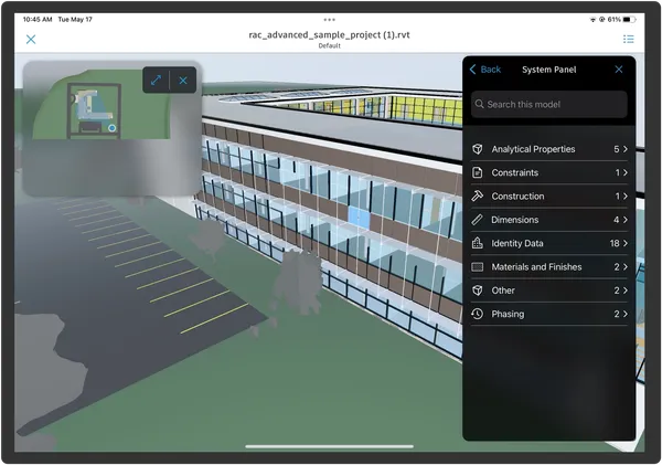 Screenshot of Aggregate Federated Models in Construction software.