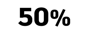 50 percent
