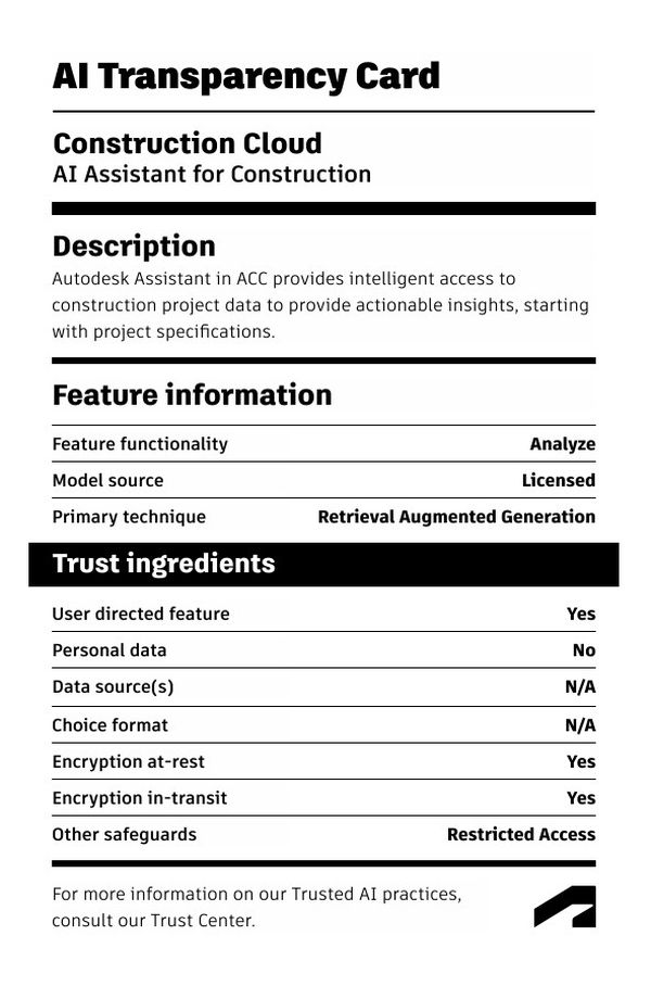 card transparency AI