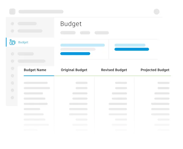 Construction cost management software for cost budgeting