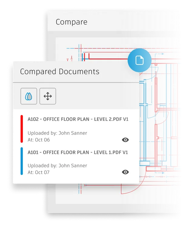 Construction document management screenshots