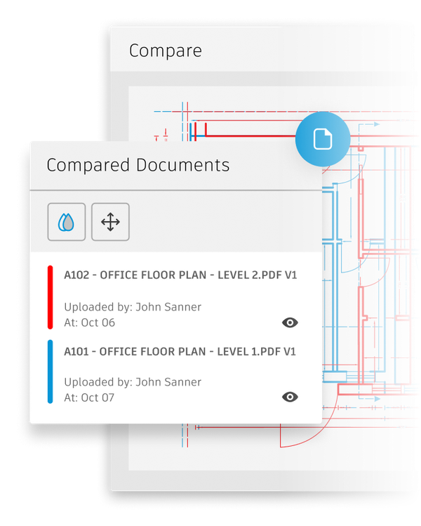 Construction document management screenshots