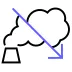 Control carbon emissions icon