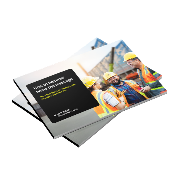 Best ways to communicate change in construction e-book cover