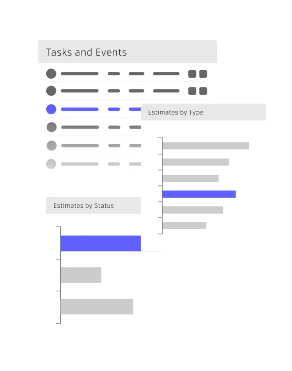 Keep track of bid invites, job walks, due dates, and more with the online bid board for subcontractors.