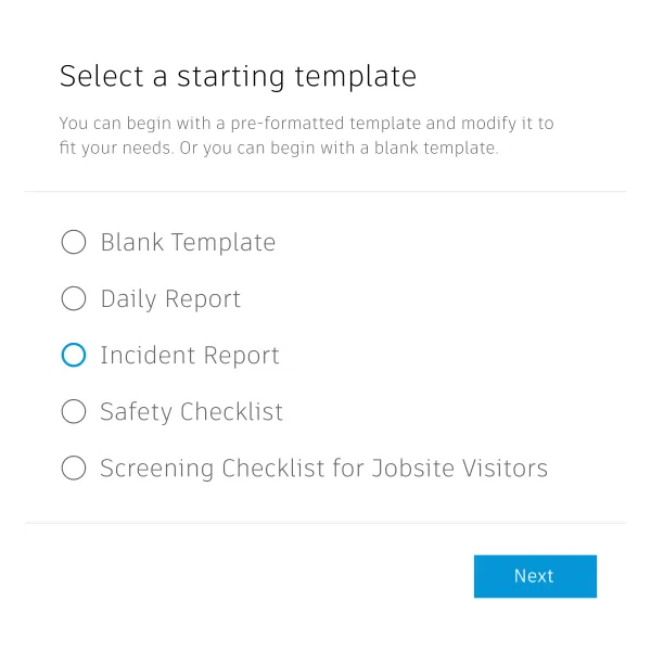 Creating a site construction safety checklist template