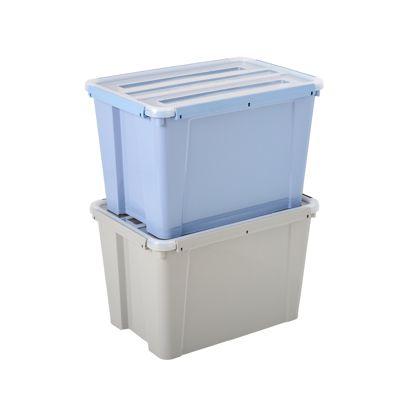 Inabox coloured waterproof containers can be stacked while using