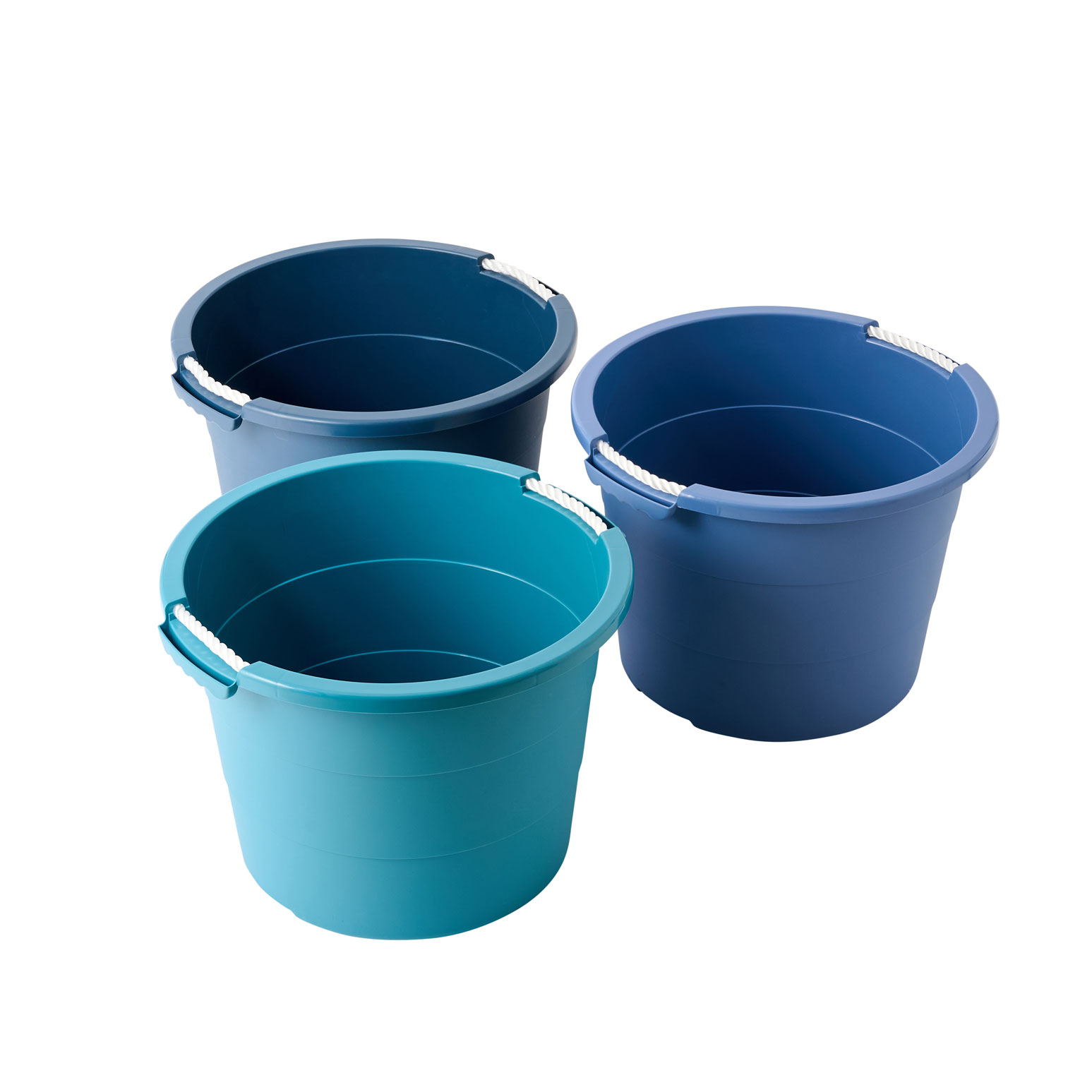 Inabox 38L rope Buckets group shots in 3 different colours