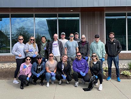 Volunteer day participants