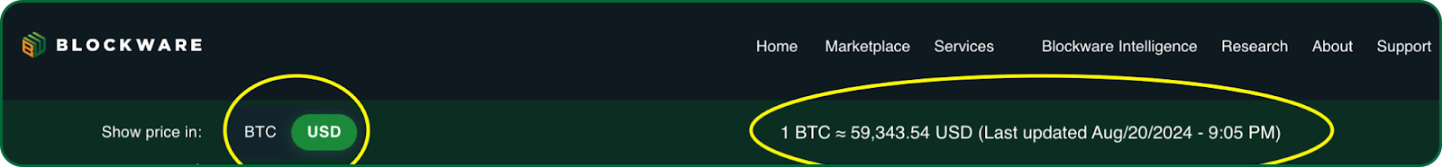 switching between currencies