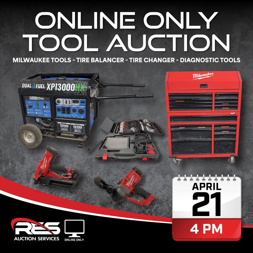 Past Auction Record: Online Only Tool Auction in Wooster, Ohio (April ...