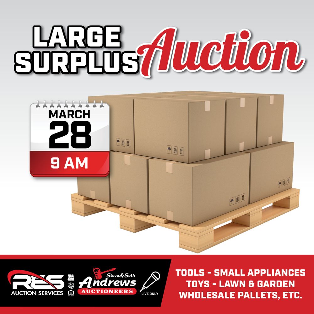 Large Surplus Auction Results in Wooster, OH (March 28, 2026